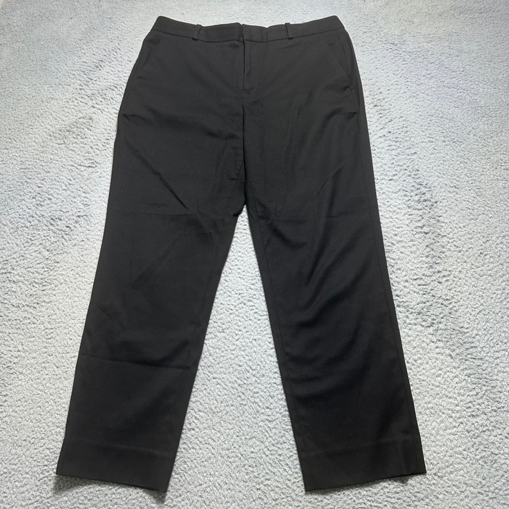Banana Republic Avery Pants Womens 10 Black Stretch Straight Leg Work Trousers